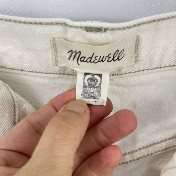 Madewell The Dad Jean Shorts Vintage Canvas Wash Size 27 High Rise NF048 - Picture 7 of 13